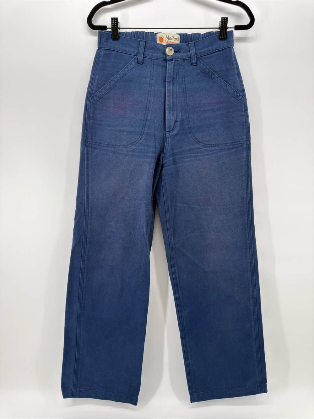 Mollusk California Painter Pants Women’s S navy Wide Leg High Rise
